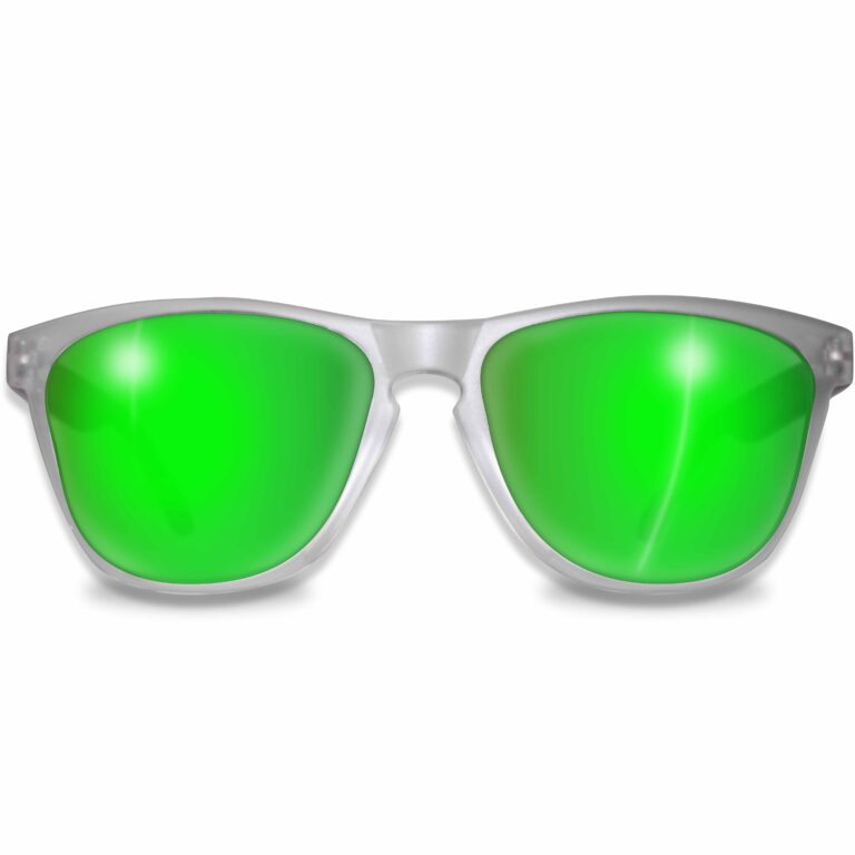 White Matt / Mirror Green