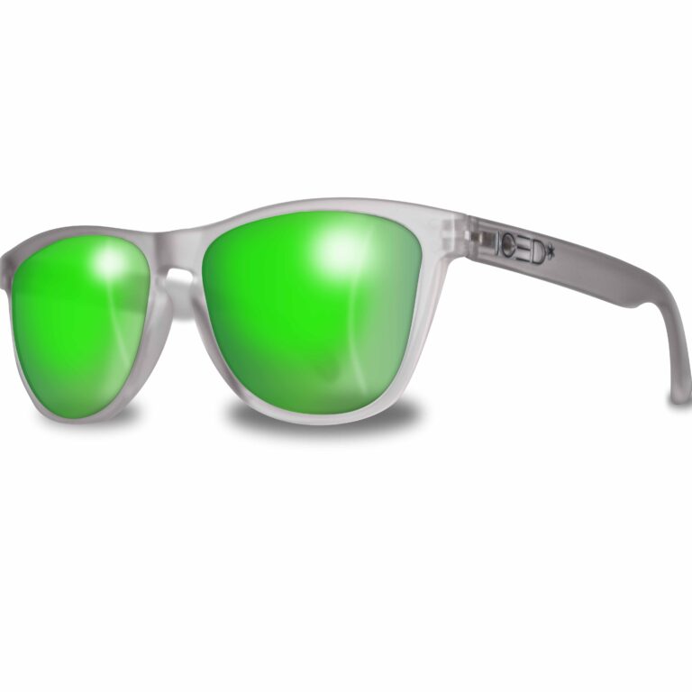 White Matt / Mirror Green