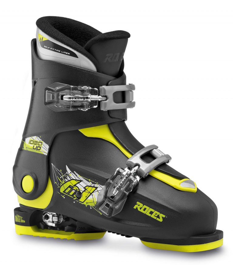 inhoud Gestaag Meisje Roces IDEA Up lime black verstelbare kinder skischoenen - Ski Outlet