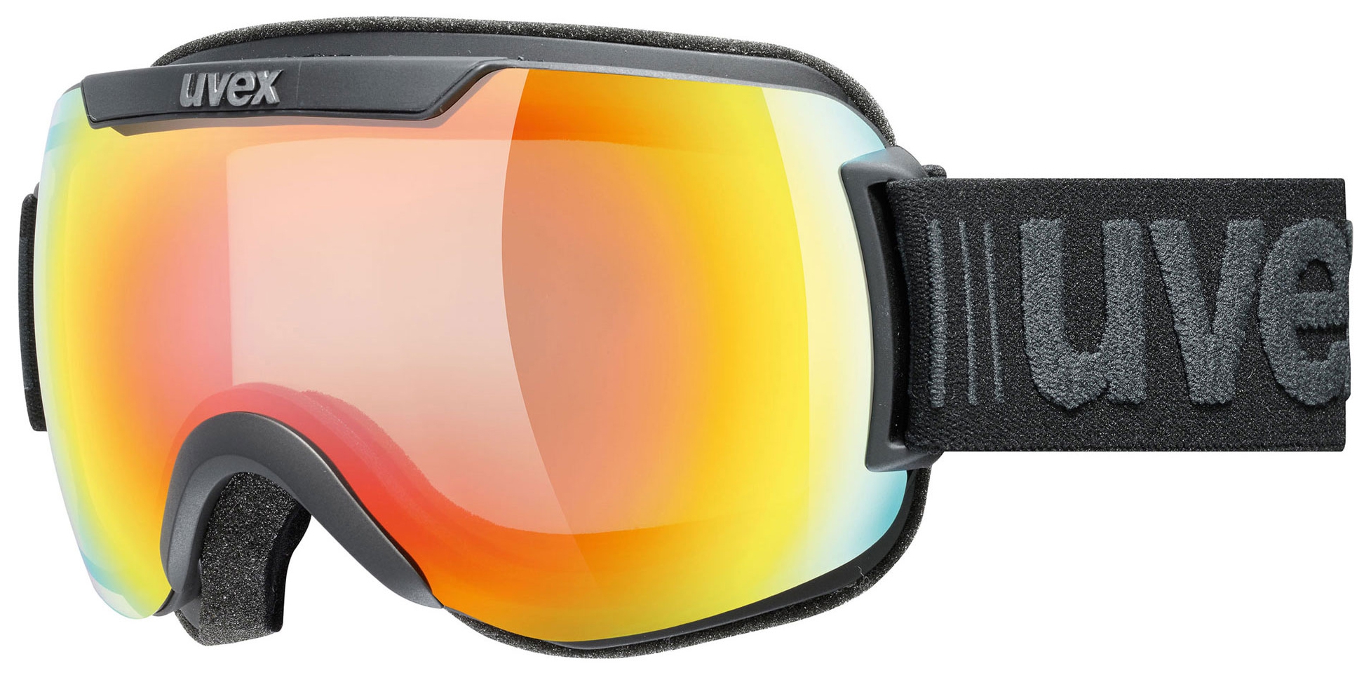 Skibril Goggle Downhill 2000 V Black Mat Mirror Rainbow 2030