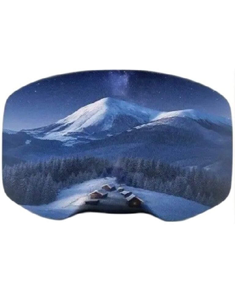 GoggleSoc Besneeuwde bergen bosrand GoggleSoc Besneeuwde bergen bosrand