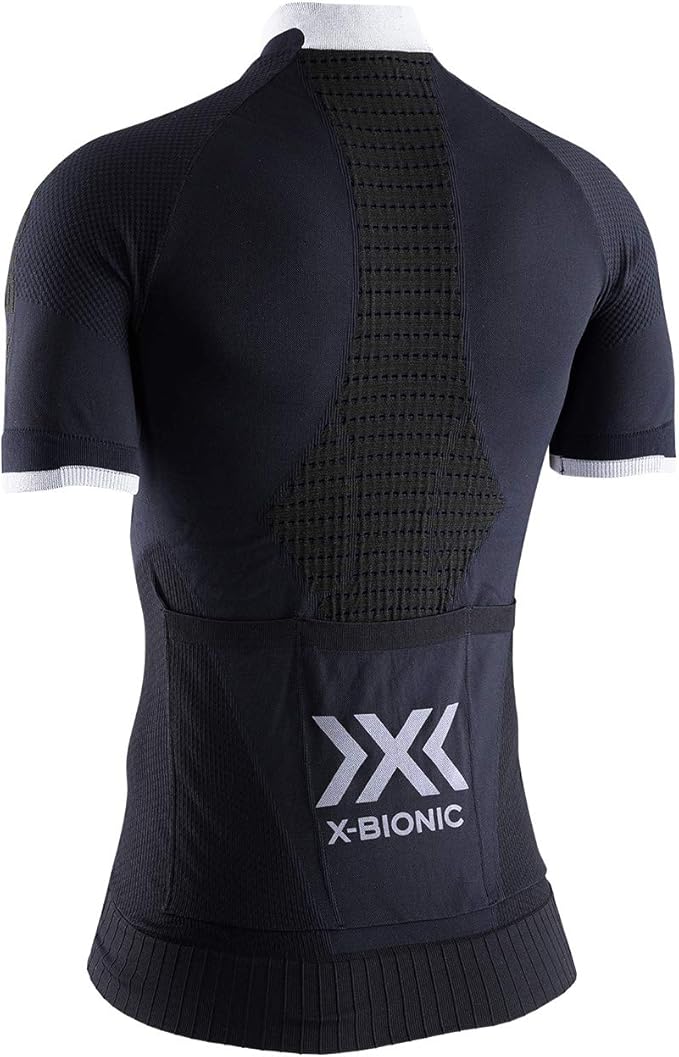 X-Bionic Invent 4.0 Bike Zip Shirt Women black white back