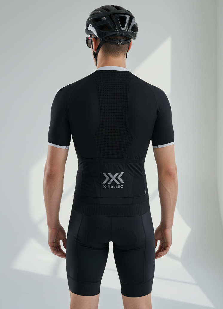 X-Bionic Invent Bike Zip Shirt M black white back