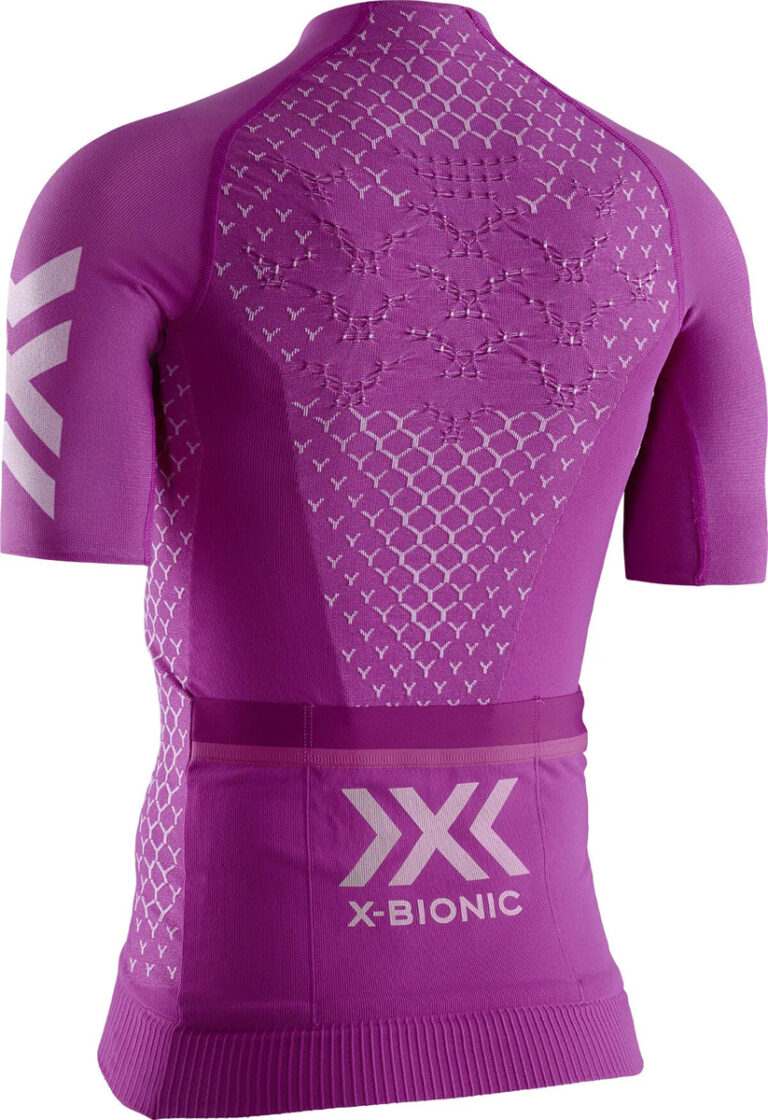 X-Bionic Twyce 4.0 Bike Zip Shirt Women Pink White back